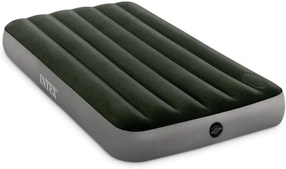 Matelas GonflableTechnologie Fiber-Tech avec Pompe à Pied Intégrée Intex 64761 - فرشة إنتكس الهوائية الكلاسيكية الفردية بمضخة قدم مدمجة