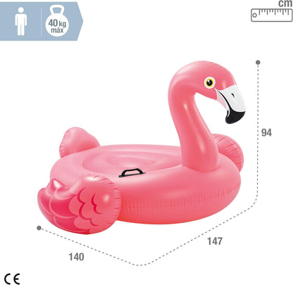 Bouée Géante Gonflable Flamant Rose Ride-On pour Piscine Intex 57558NP - عوامة الفلامينغو الوردي الضخمة للركوب والاستجمام في المسبح