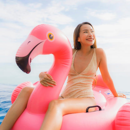 Bouée Géante Gonflable Flamant Rose Ride-On pour Piscine Intex 57558NP - عوامة الفلامينغو الوردي الضخمة للركوب والاستجمام في المسبح