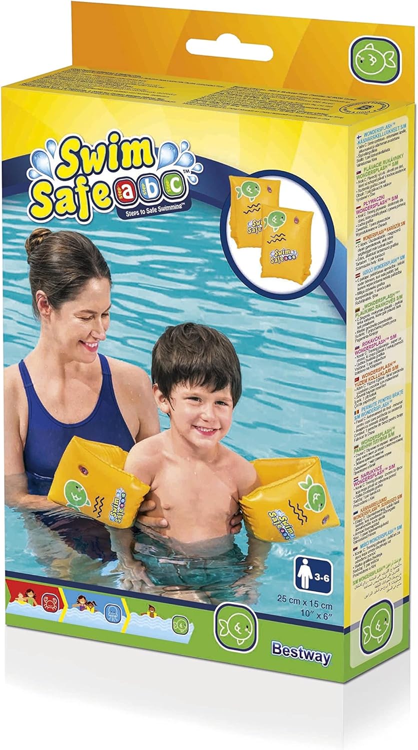 Brassards Gonflables Bestway 32033 Swim Safe Étape C Double Chambre à Air - أكمام السباحة المنفوخة للأطفال من بيستواي