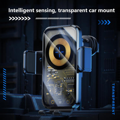 Support Auto Chargeur Sans Fil Qi 15W avec Capteur Intelligent - شاحن وحامل الهاتف اللاسلكي الذكي للسيارات