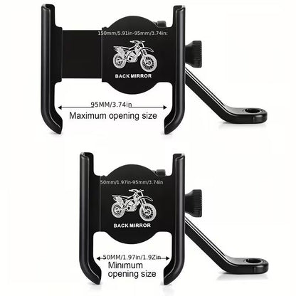 Support Téléphone Vélo et Moto En Aluminium Fixation Griffe d'Aigle Ultra-Stable Orientable à 360° - حامل الهاتف المعدني والمقاوم للصدمات للدراجات النارية والبرية
