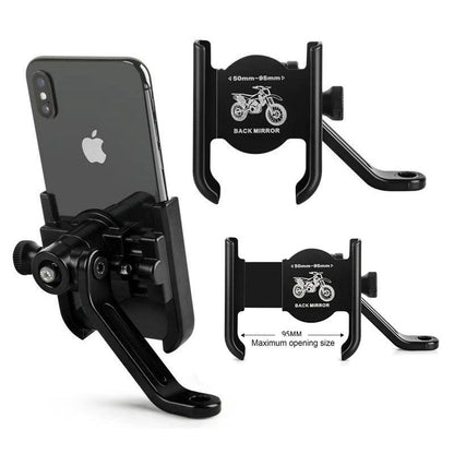 Support Téléphone Vélo et Moto En Aluminium Fixation Griffe d'Aigle Ultra-Stable Orientable à 360° - حامل الهاتف المعدني والمقاوم للصدمات للدراجات النارية والبرية