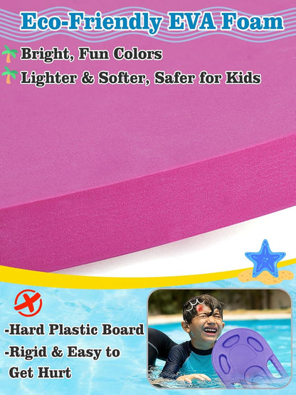 Planche de Natation Kickboard pour Enfants avec Trous de Poignée Ergonomiques - لوح السباحة الإسفنجي للأطفال بمقابض مطورة