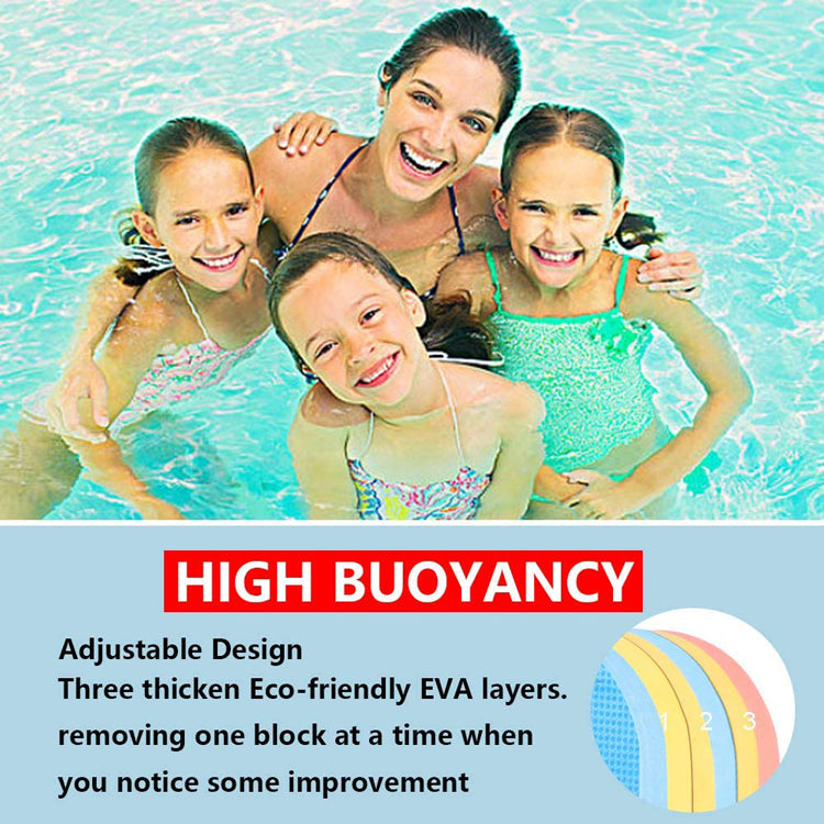 Planche de Natation Évolutive en Mousse EVA Pull Buoy Réglable 3 Sections pour Enfants - لوح السباحة الإسفنجي الثلاثي القابل للتعديل والفصل