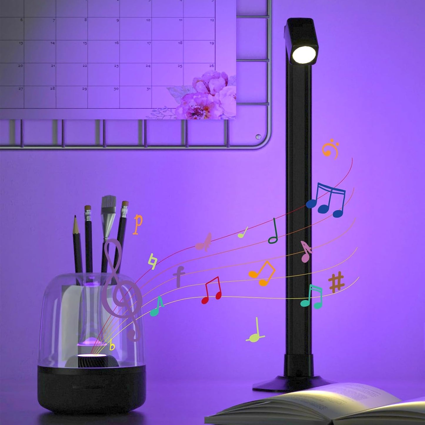 Lampadaire LED Angle RVB Intelligent Éclairage d'Ambiance Multicolore avec Télécommande 1Pcs - مصباح الأرضية الليد الذكي متعدد الألوان مع جهاز تحكم عن بعد