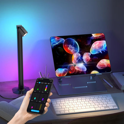 Lampadaire LED Angle RVB Intelligent Éclairage d'Ambiance Multicolore avec Télécommande 1Pcs - مصباح الأرضية الليد الذكي متعدد الألوان مع جهاز تحكم عن بعد