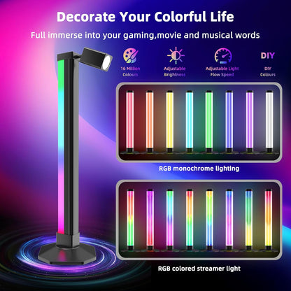 Lampadaire LED Angle RVB Intelligent Éclairage d'Ambiance Multicolore avec Télécommande 1Pcs - مصباح الأرضية الليد الذكي متعدد الألوان مع جهاز تحكم عن بعد