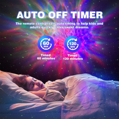 Projecteur de Galaxie et Veilleuse Panda Intelligente Bluetooth avec 15 Effets Lumineux - جهاز بروجكتر المجرات بشكل باندا مع مكبر صوت