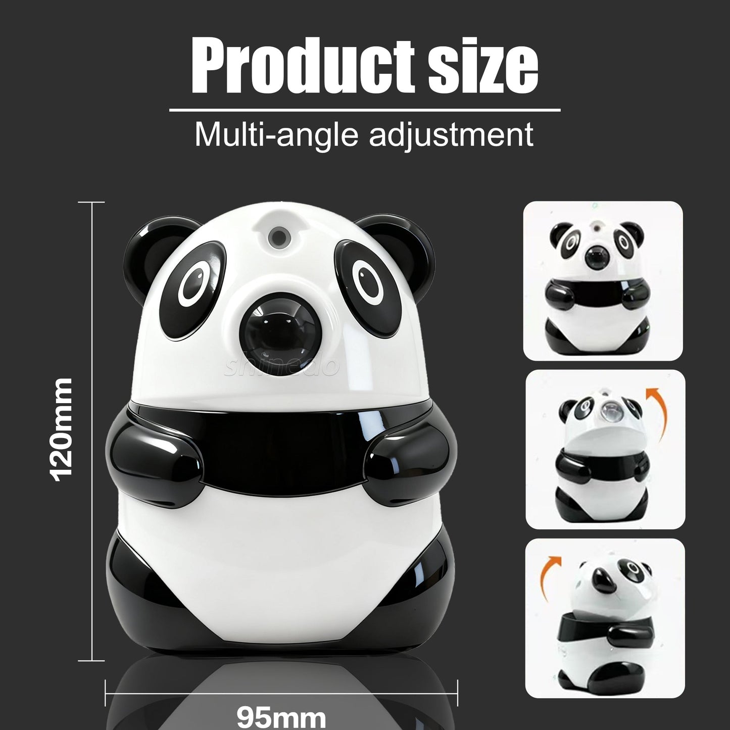 Projecteur de Galaxie et Veilleuse Panda Intelligente Bluetooth avec 15 Effets Lumineux - جهاز بروجكتر المجرات بشكل باندا مع مكبر صوت
