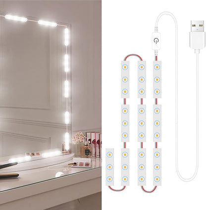 Kit d'Éclairage 10 LED pour Miroir de Maquillage Contrôle Tactile - أشرطة إضاءة مرآة الماكياج