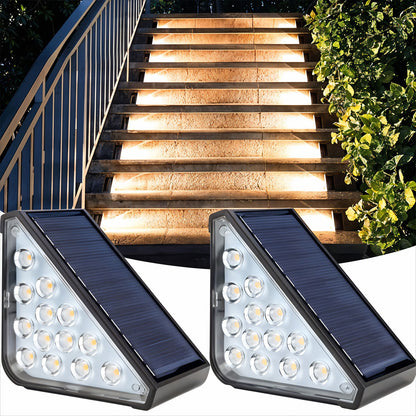 Éclairage Solaire pour Escaliers et Marches Extérieures Étanche IP67 - مصابيح السلالم والأدراج الشمسية الذكية المقاومة للماء