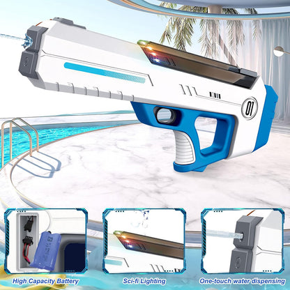 Pistolet à Eau Électrique Automatique Recharge Rapide Portée Longue Distance (8-10m) - مسدس الماء الكهربائي أوتوماتيكي التعبئة وبعيد المدى