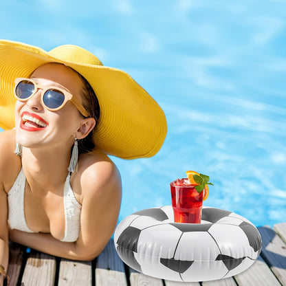 Porte-Gobelets Flottants Gonflables pour Piscine Design Amusant Matériau PVC - حامل أكواب مائي منفوخ للمسبح بتصاميم الفواكه