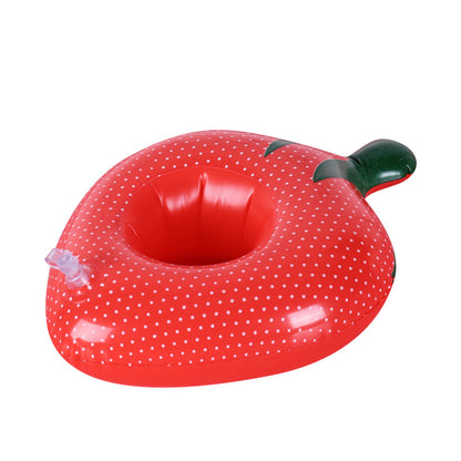 Porte-Gobelets Flottants Gonflables pour Piscine Design Amusant Matériau PVC - حامل أكواب مائي منفوخ للمسبح بتصاميم الفواكه
