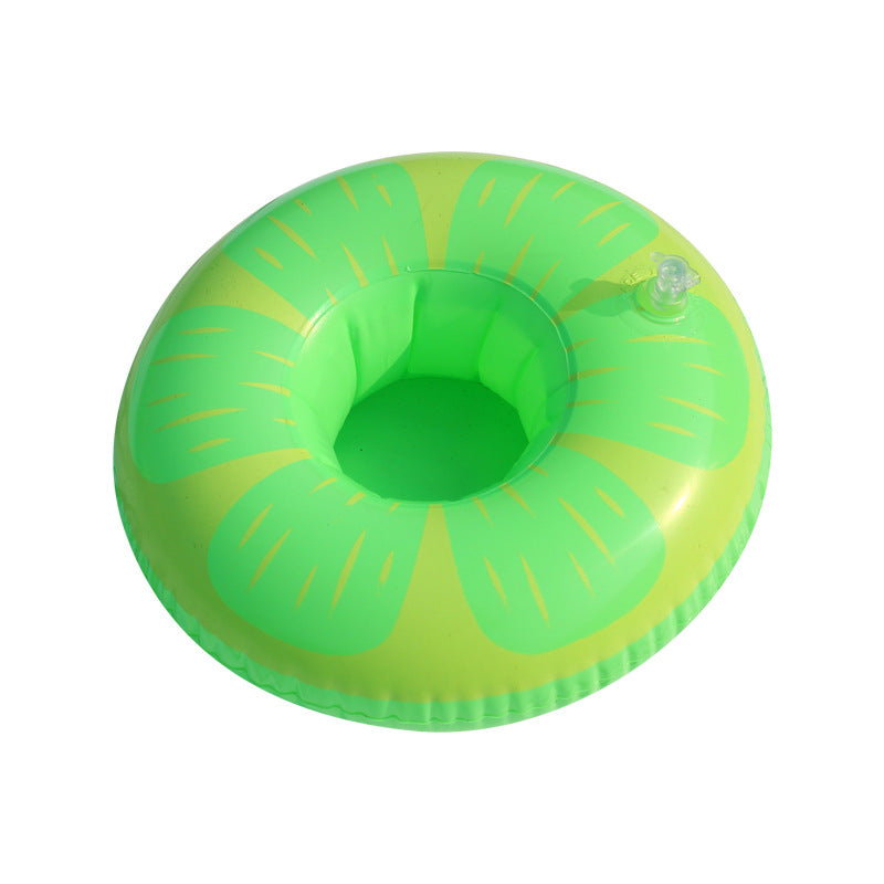Porte-Gobelets Flottants Gonflables pour Piscine Design Amusant Matériau PVC - حامل أكواب مائي منفوخ للمسبح بتصاميم الفواكه