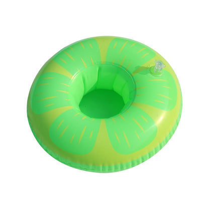 Porte-Gobelets Flottants Gonflables pour Piscine Design Amusant Matériau PVC - حامل أكواب مائي منفوخ للمسبح بتصاميم الفواكه