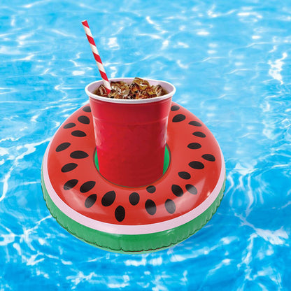 Porte-Gobelets Flottants Gonflables pour Piscine Design Amusant Matériau PVC - حامل أكواب مائي منفوخ للمسبح بتصاميم الفواكه