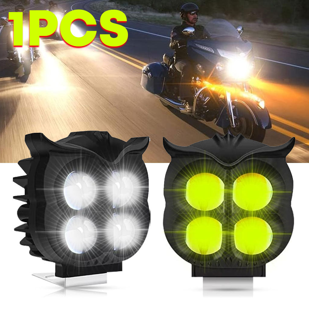 Projecteur Antibrouillard LED Forme Chouette 40W - Éclairage Jaune/Blanc ET Devil Eye Rouge - مصابيح ضباب ليد بتصميم عين البومة