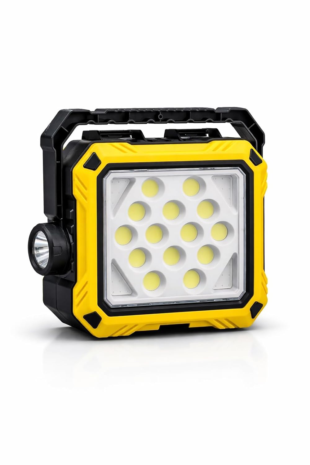 Lanterne de Camping LED Solaire et Rechargeable USB 40 LED + 2 COB - مصباح وكيشاف تخييم يدوي يعمل بالطاقة الشمسية بـ 4 وضعيات إضاءة