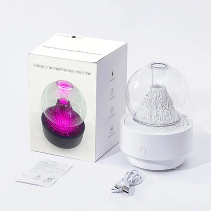 Diffuseur d'Arôme et Humidificateur Effet Volcan Capacité 300ml - موزع العطور والزيوت الذكي بتأثير البركان المضيء