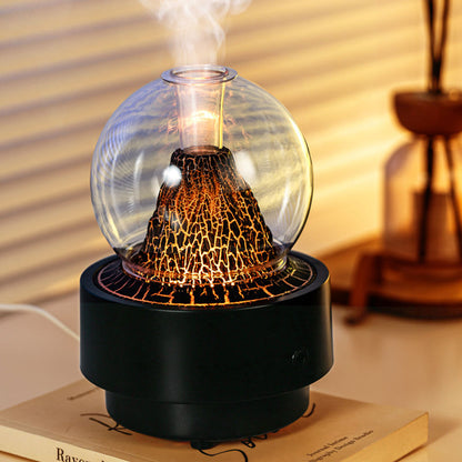 Diffuseur d'Arôme et Humidificateur Effet Volcan Capacité 300ml - موزع العطور والزيوت الذكي بتأثير البركان المضيء