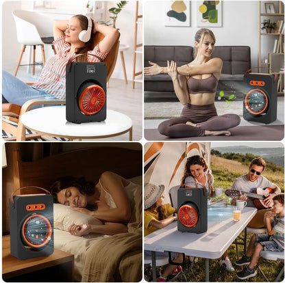Mini Purificateur et Refroidisseur d'Air Portable 4en1 5 Vitesses - مبرد ومكيف هواء محمول 4 في 1 برذاذ الماء وبطارية قابلة للشحن