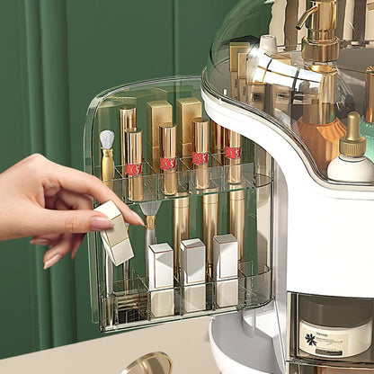 Boîte d'Organisation et Rangement de Maquillage Grande Capacité - منظم وصندوق أدراج للمكياج والمستحضرات بتصميم شفاف وعصري