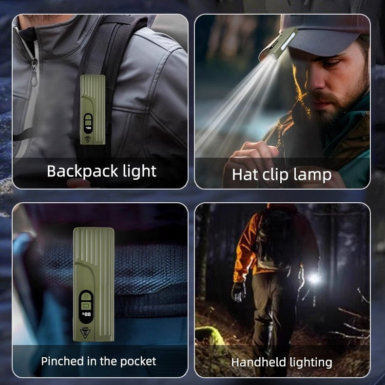 Lampe de Vélo Rechargeable Z-838 Multi-Fonction - Éclairage LED Puissant Lumière Latérale RGB - مصباح دراجة متعدد الوظائف مع إضاءة جانبية ملونة ومغناطيس قوي