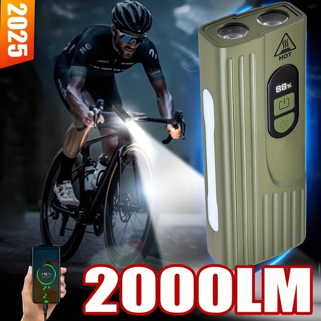 Lampe de Vélo Rechargeable Z-838 Multi-Fonction - Éclairage LED Puissant Lumière Latérale RGB - مصباح دراجة متعدد الوظائف مع إضاءة جانبية ملونة ومغناطيس قوي