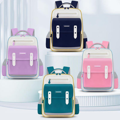 Sac à Dos Scolaire Style Kawaii Grand Volume Tissu Imperméable Mauve SACKDS01MV - حقيبة مدرسية بتصميم كاوايي