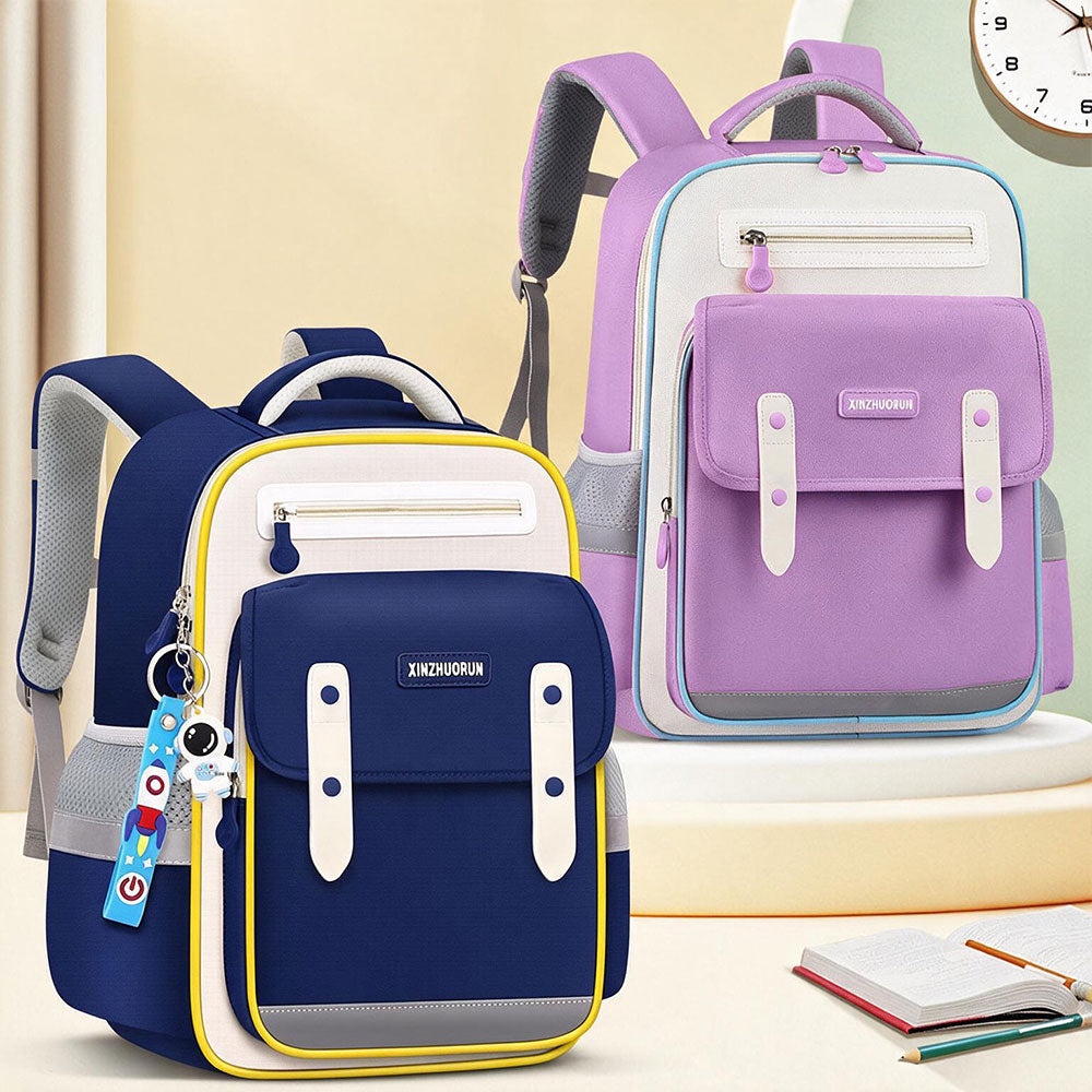 Sac à Dos Scolaire Style Kawaii Grand Volume Tissu Imperméable Mauve SACKDS01MV - حقيبة مدرسية بتصميم كاوايي