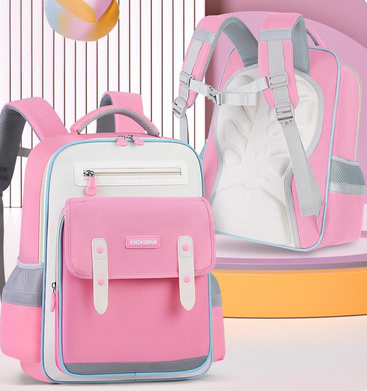 Sac à Dos Scolaire Style Kawaii Grand Volume Tissu Imperméable Rose SACKDS01RS - حقيبة مدرسية بتصميم كاوايي