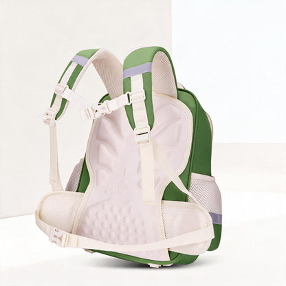 Sac à Dos Scolaire Style Kawaii Grand Volume Tissu Imperméable Vert SACKDS08VT - حقيبة مدرسية بتصميم كاوايي