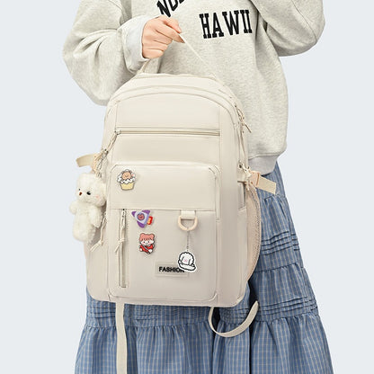 Sacs à dos Scolaire Style Décontracté Beige SACKDS05BG - حقيبة ظهر مدرسية