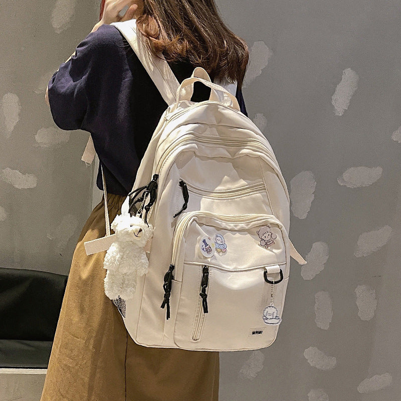 Sacs à dos Scolaire Style Décontracté Beige SACKDS05BG - حقيبة ظهر مدرسية