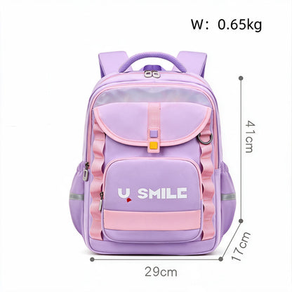 Sac à Dos Scolaire pour Enfnats U-Smile Mauve SACKDS09MV - حقيبة مدرسية للأطفال