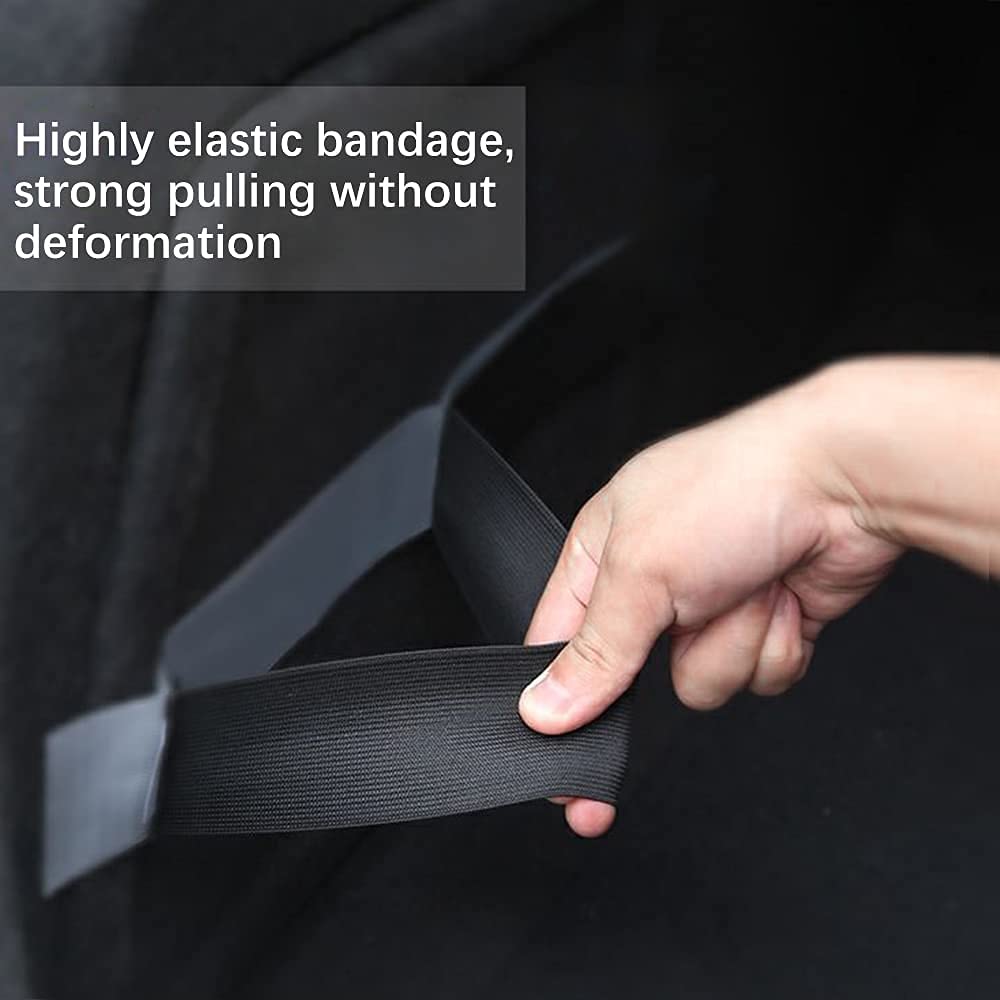 Sangle Élastique de Maintien pour Coffre de Voiture Fixation Velcro - حزام مرن لتثبيت وسند أمتعة صندوق السيارة مع لاصق فيلكرو