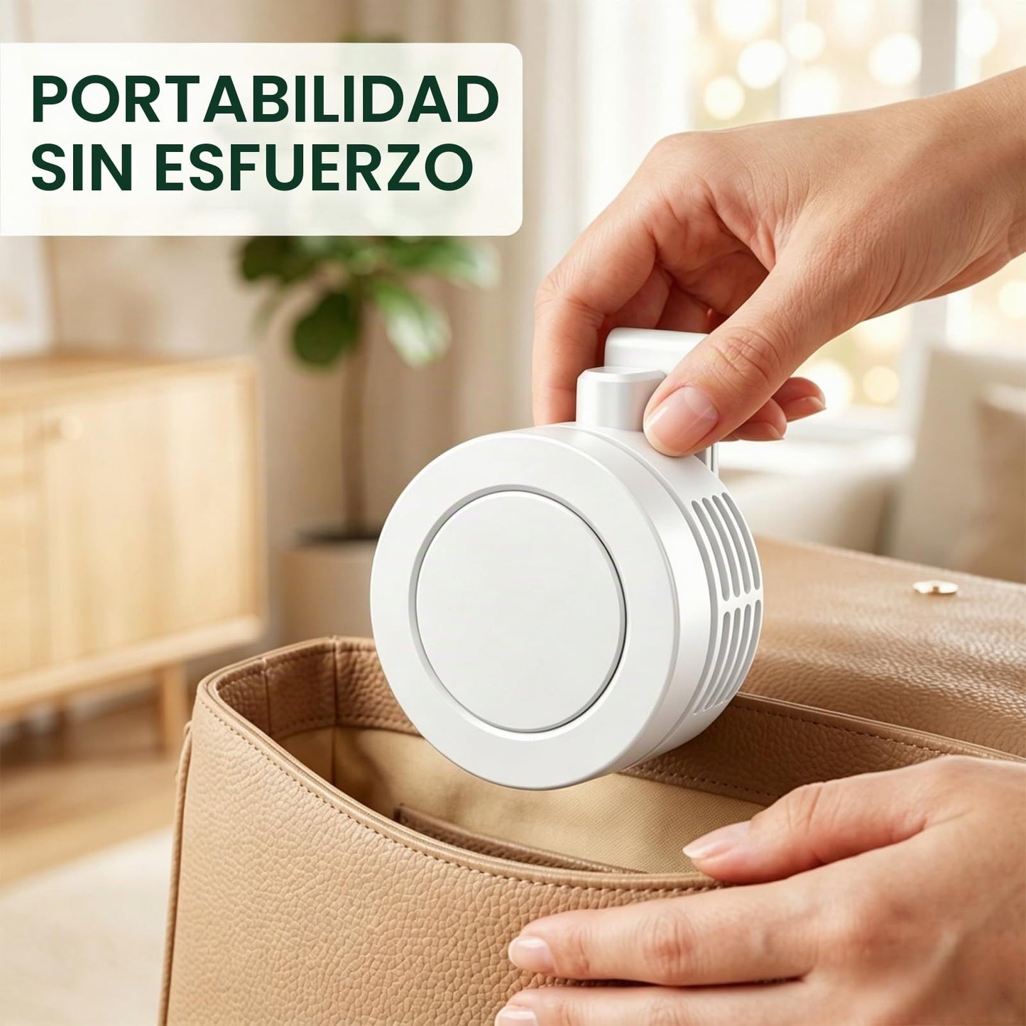 Mini Ventilateur Rechargeable USB-C Clip Orientable 360° avec 3 Vitesses - مروحة حزام صغيرة محمولة وبدون شفرات مع مشبك دوار