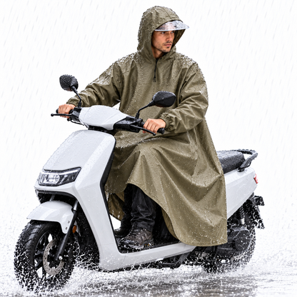 Tenue Imperméable Long avec Capuche Protection Complete - معطف مطر طويل مقاوم للماء