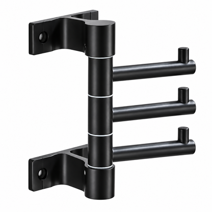 5Five Porte-Serviettes Mural Pivotant 3 Bras Supporte 6KG - علاقة مناشف جدارية دوارة 3 أذرع