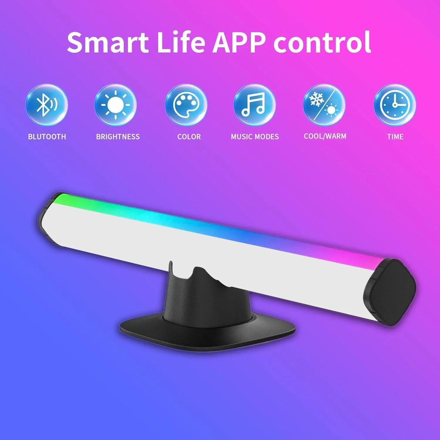 Desktop RGB Background Wall Atmosphere Lighting Bar 2pcs – اعمدة إضاءة لخلفية المكتب