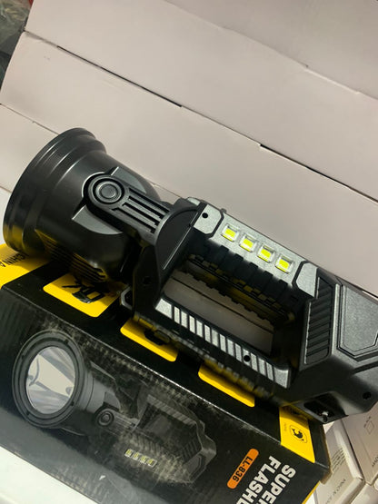 Lampe Torche LED rechargeable 6000 lumens super lumineuse 4 modes IPX5 étanche