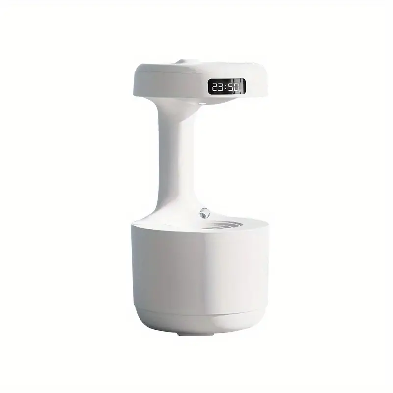 Réveil et Humidificateur d’air gouttelettes d’eau Anti-gravité 800ml
