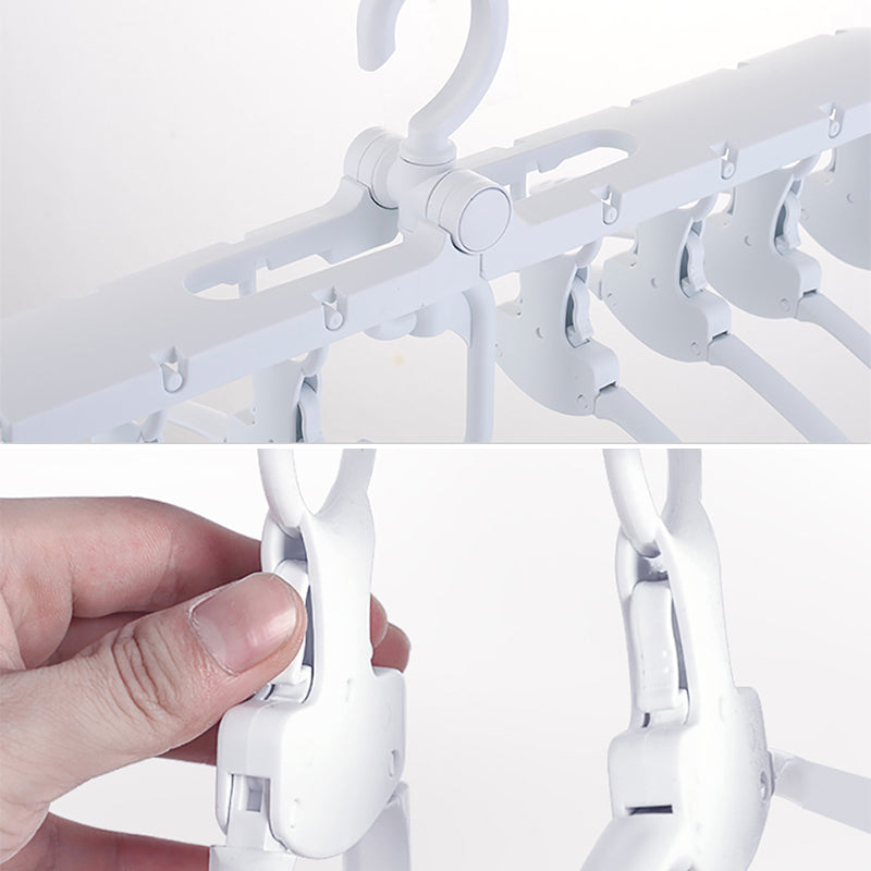Cintres pliables pour vêtements multifonctionnel avec rotation 360°