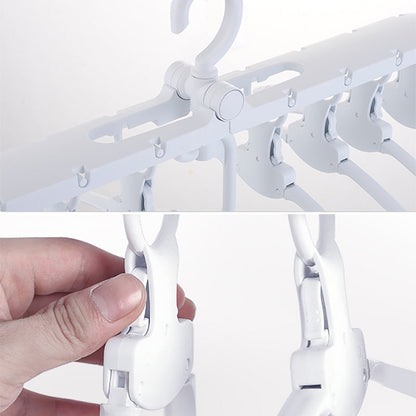 Cintres pliables pour vêtements multifonctionnel avec rotation 360°