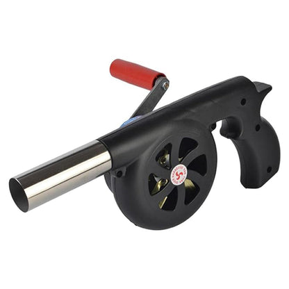 Souffleur d'air manuel pour feu de camp barbecue à manivelle