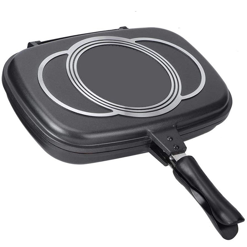 Poêle Daisini double faces double grill 36CM