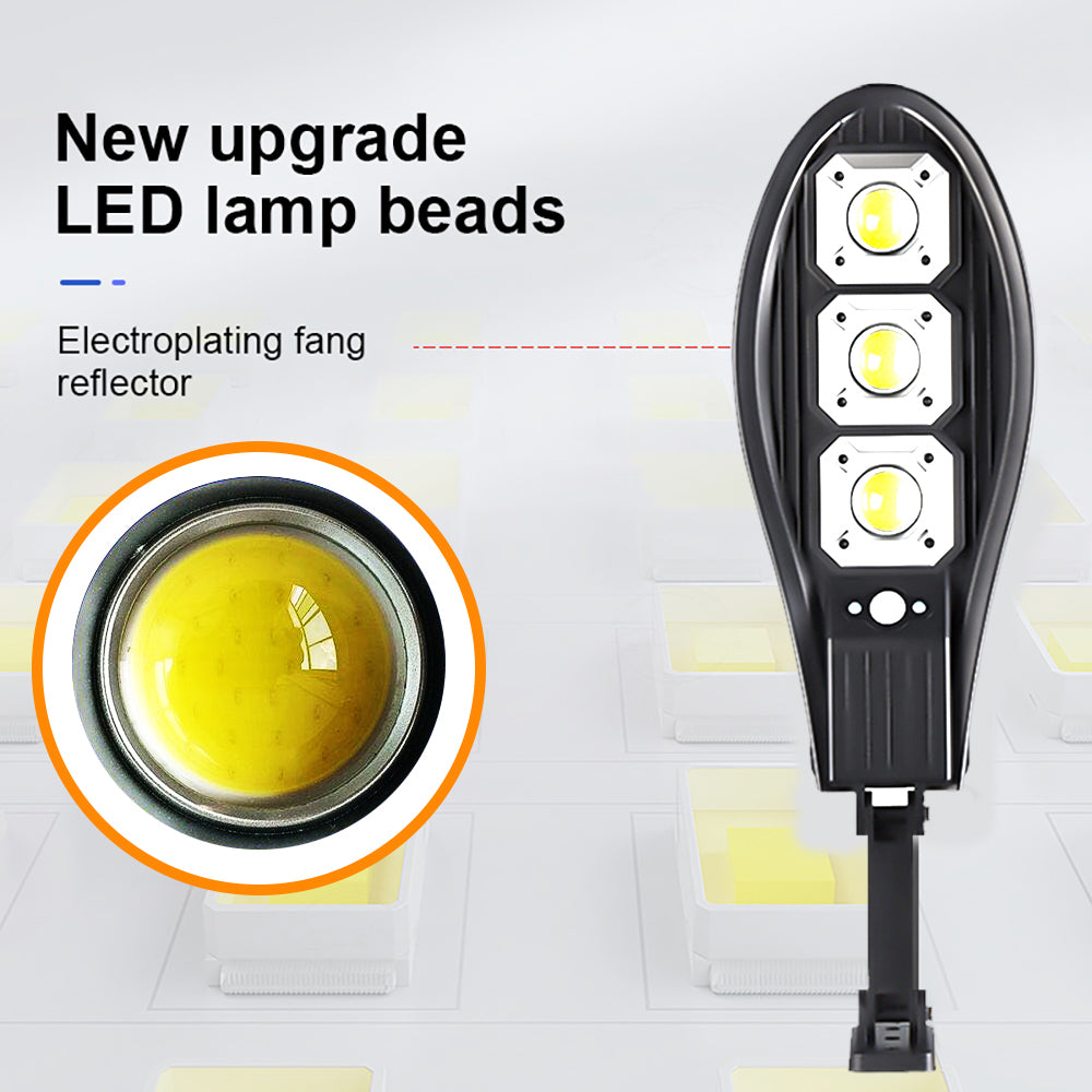 Lampe solaire LED 2000 Watts avec détecteur de mouvement PIR imperméable