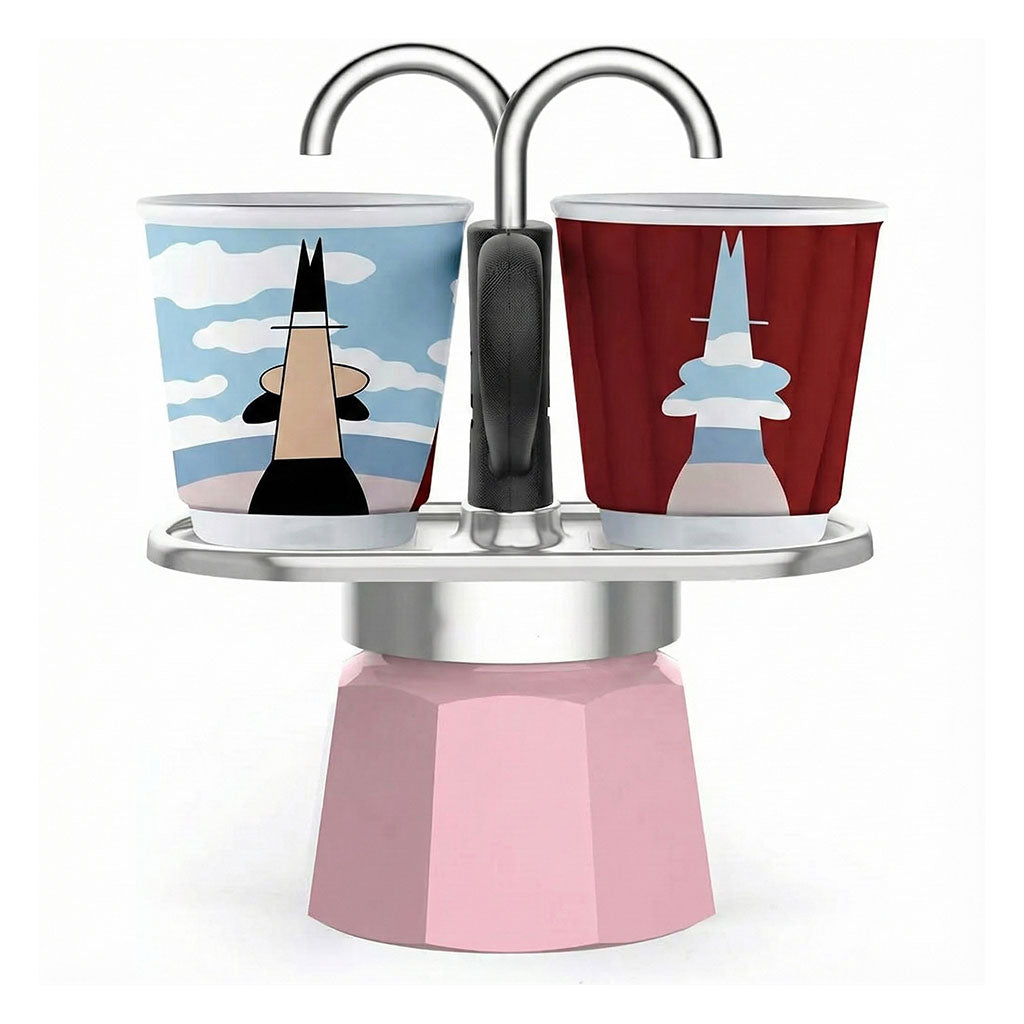 Cafetière Expresso 2 Tasses avec 2 Fontaine Rose – ماكينة تحضير القهوة